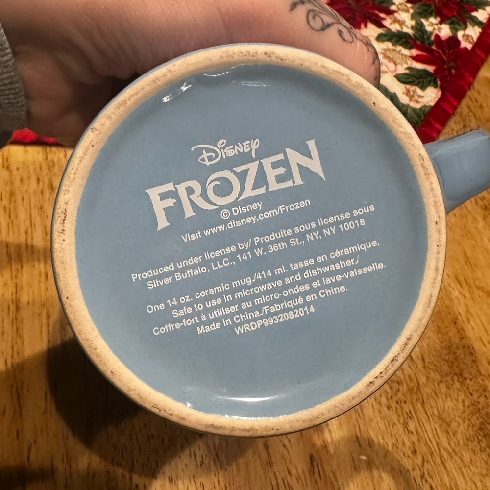 Frozen Elsa Disney Blue Mug 14 oz Ceramic Mug Dishwasher Safe Let It Go - Picture 6 of 9